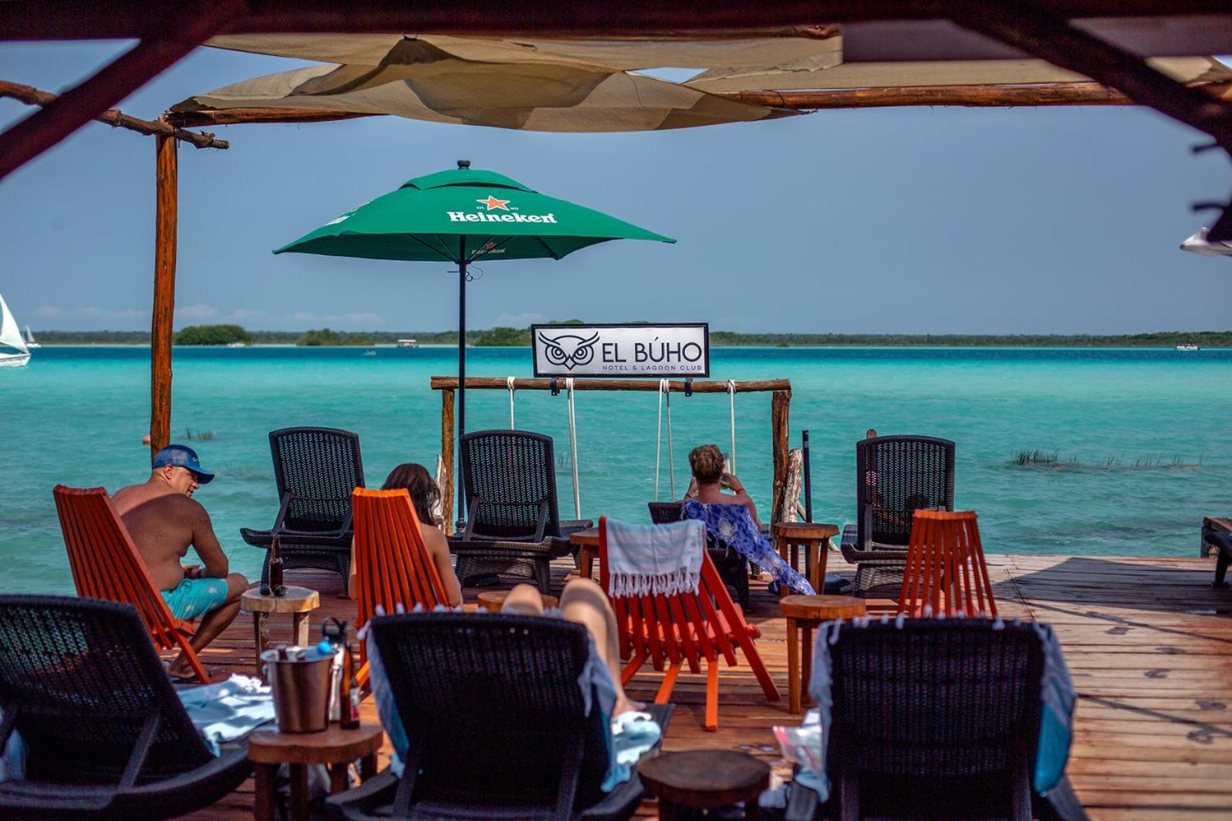 El Buho Lagoon Bacalar Exterior foto